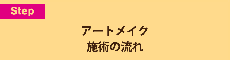 アートメイク施術の流れ