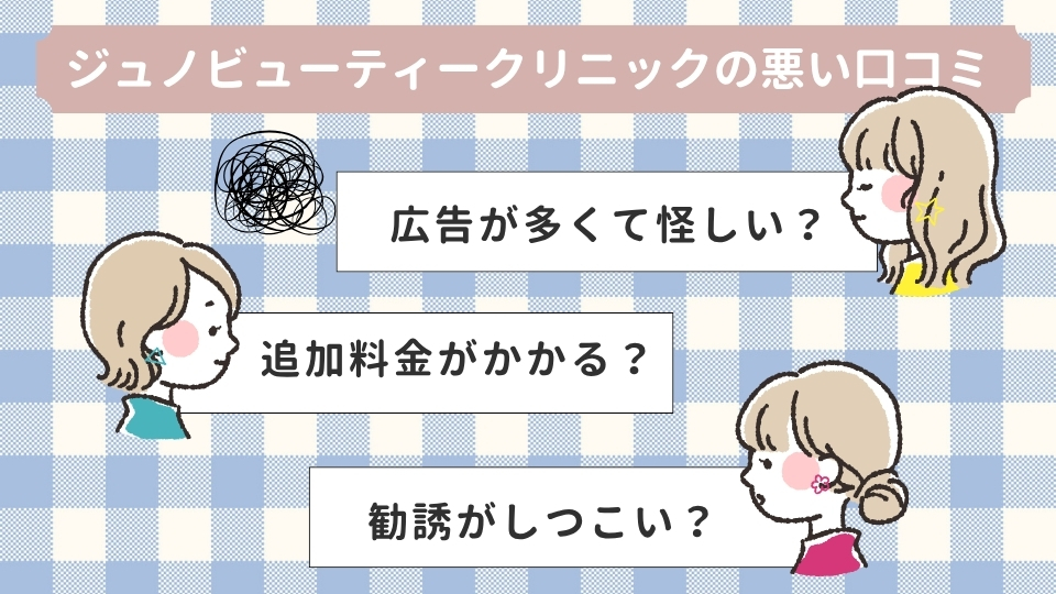 ジュノビューティークリニックがやばい?悪いレビュー&評判